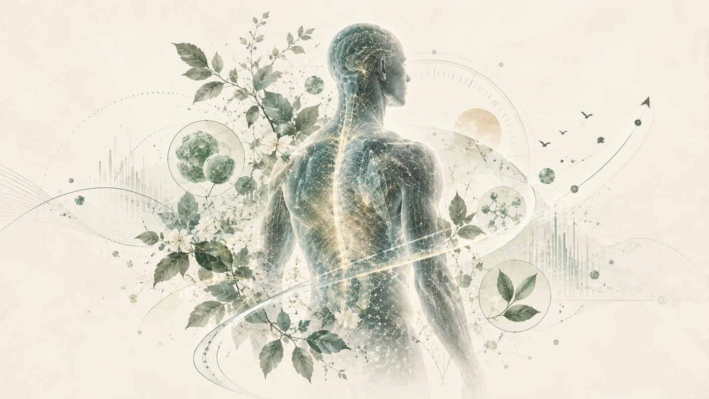 Concept artwork for ageing assessment and biological state.